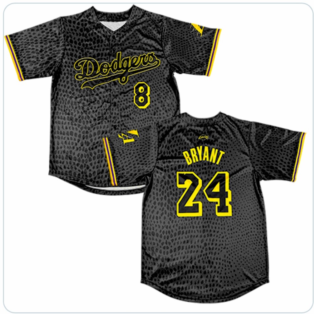 Dodgers Lakers Night 2023 Kobe Black Mamba jersey XL